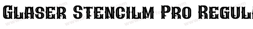 Glaser Stencilm Pro Regular字体转换